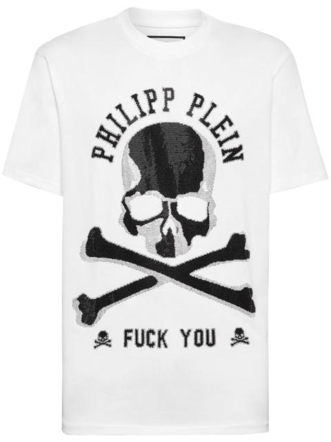PHILIPP PLEIN Skull crystal-embellished T-shirt
