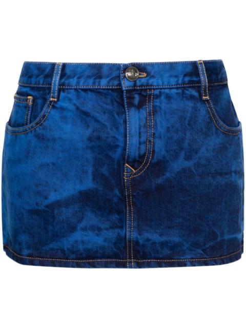 Vivienne Westwood tie-dye denim miniskirt