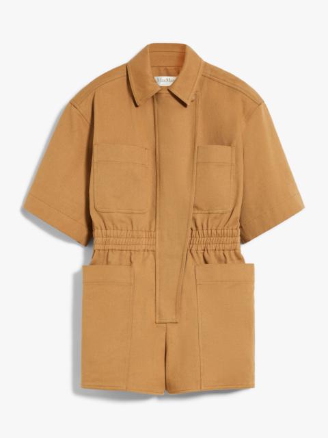 【関税＆送料込み】Max Mara Cotton Short Jumpsuit Max Mara ANGORA Cotton drill workwear jumpsuit | REVERSIBLE