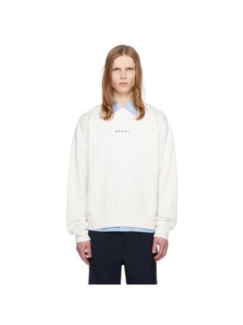Marni White Printed Sweatshirt