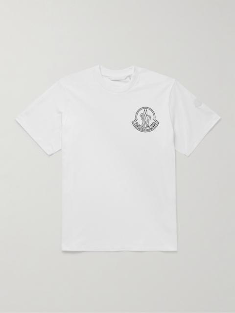 Moncler Logo-Print Appliquéd Cotton-Jersey T-Shirt