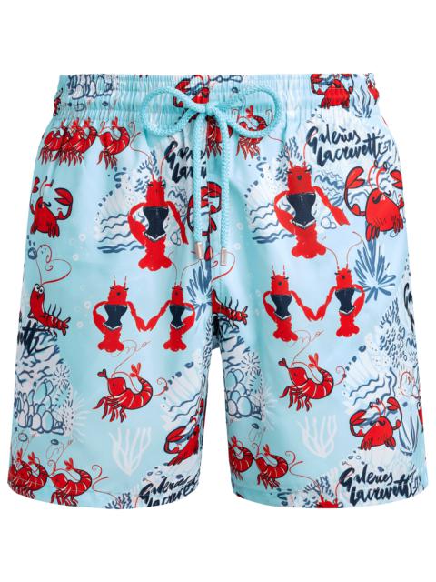 Vilebrequin Men Ultra-Light and Packable Swim Trunks Crevettes en fête