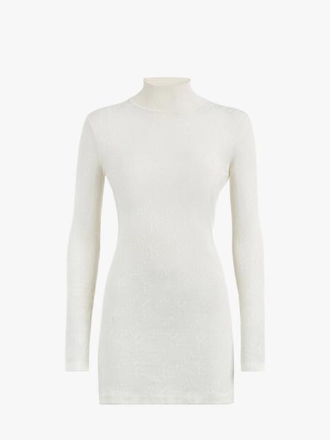 FENDI White viscose dress
