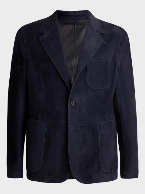 Ralph Lauren Men's Hand-Tailored Suede Blazer