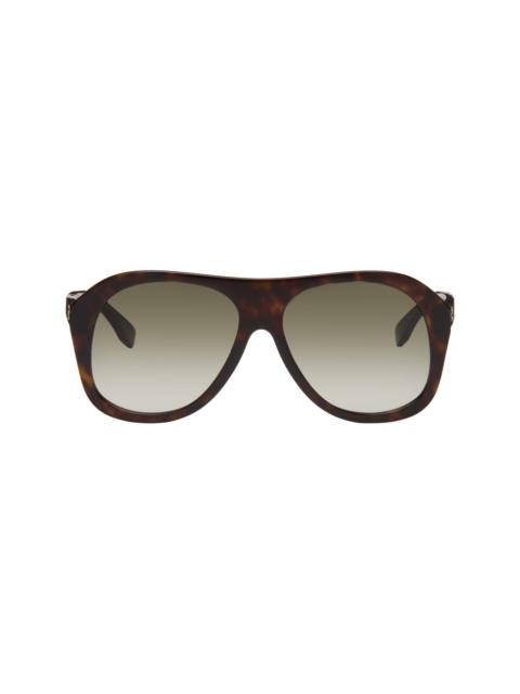 FENDI Brown Baguette Sunglasses