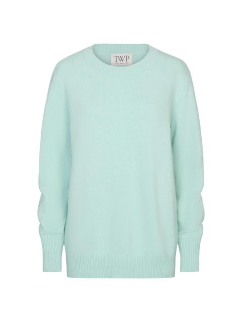 TWP Women's Boy Cashmere Crewneck Sweater - Pale Aqua