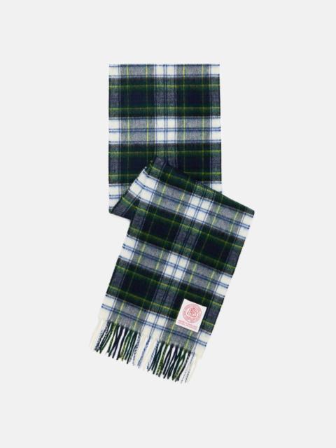J. PRESS MADE-IN-ENGLAND DRESS GORDON TARTAN MERINO WOOL SCARF