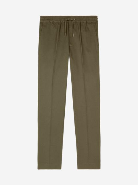 The Kooples STRAIGHT KHAKI COTTON PANTS
