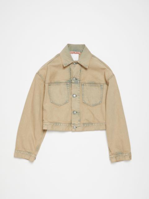 Acne Studios Denim jacket - Oversized cropped fit - Light Sand