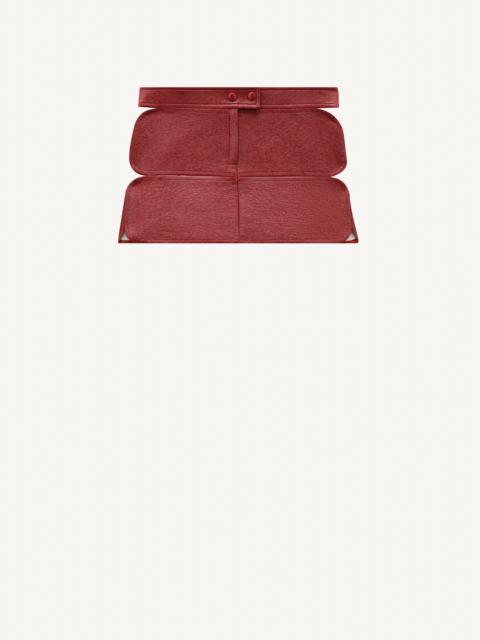 courrèges DIAMOND VINYL SKIRT