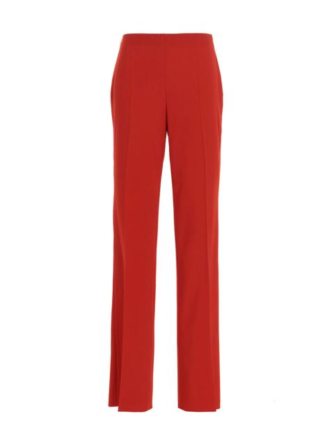 Straight  With Pleat Pants Red