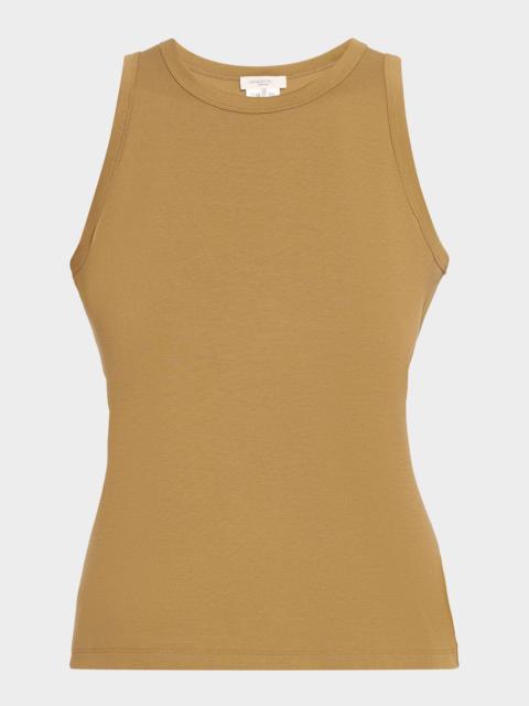 Lafayette 148 New York Swiss Cotton Rib Racerback Tank