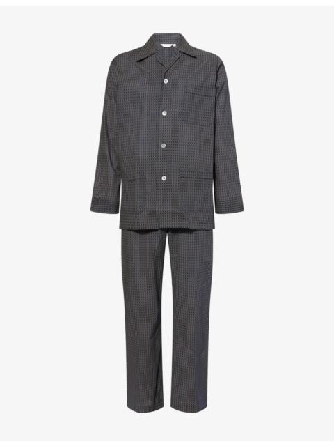 Derek Rose Nelson Striped Cotton Pyjamas