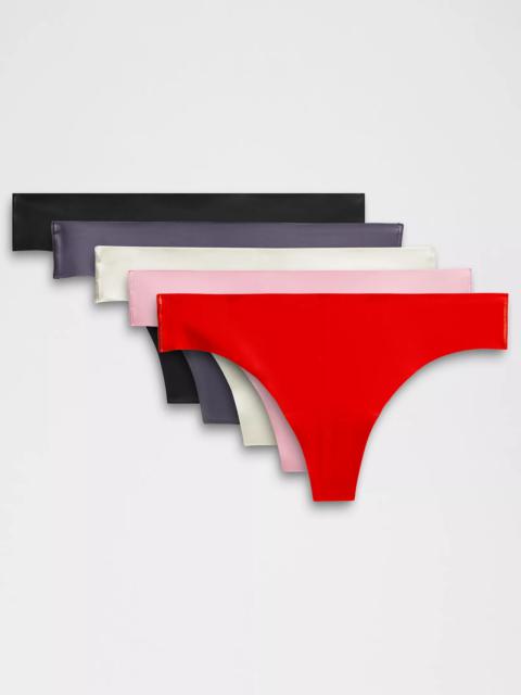 lululemon InvisiWear Mid-Rise Thong Underwear 5 Pack *Holiday