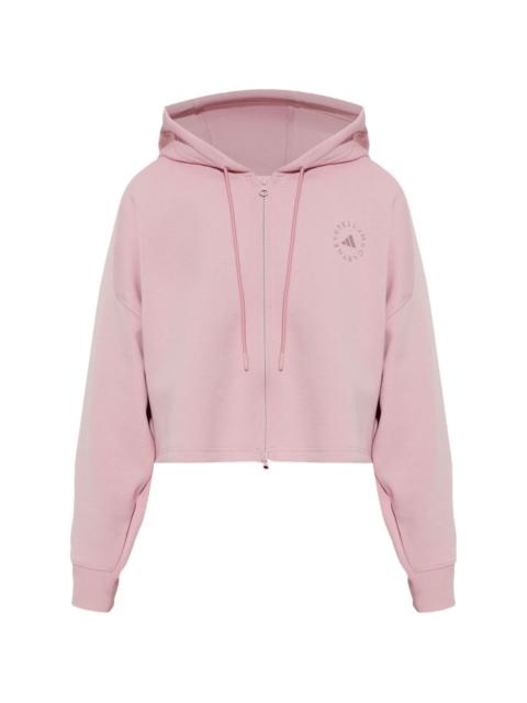 adidas x Stella McCartney logo-print zip-up hoodie