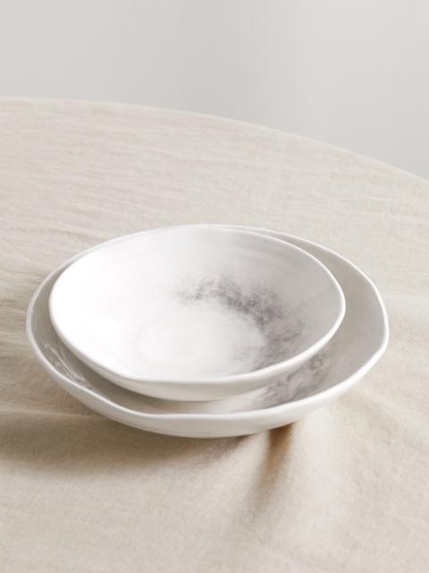 Brunello Cucinelli Set Of Two Glazed Ceramic Bowls