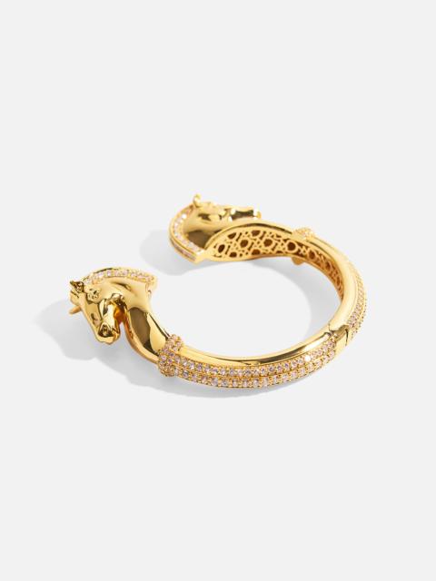 CAMILLA SAVAGE BEAUTY HORSE BANGLE GOLD
