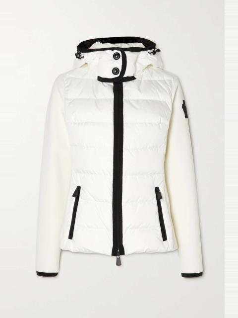Lamoura hooded grosgrain-trimmed quilted down ski jacket