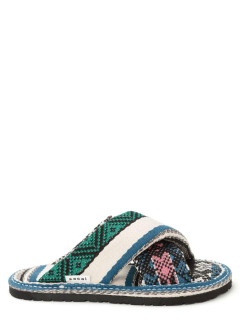 sacai Rug Jacquard Slippers