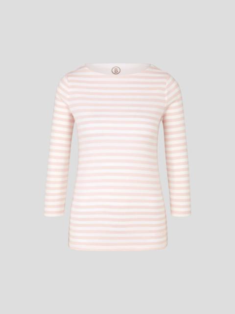 BOGNER Louna Cotton top in Rosé/White