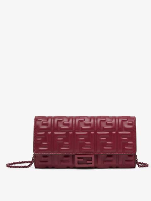 FENDI Baguette Continental Wallet With Chain