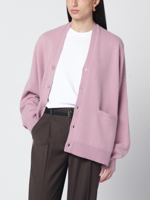 extreme cashmere Oversized N°24 Tokio pink cardigan
