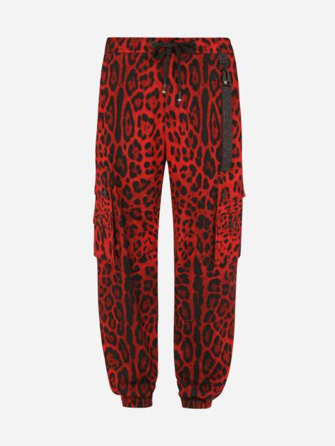 Dolce & Gabbana Leopard-print cargo pants