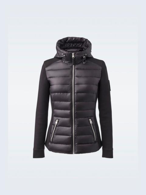 DELLA Hybrid jacket with hood