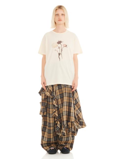 Collina Strada CREAM GOTH FLOWER DRIP GRAPHIC TEE