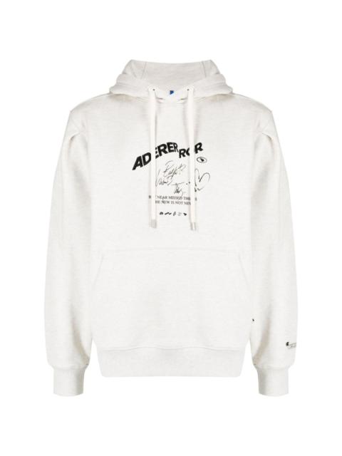 ADER error logo-print stretch-cotton hoodie