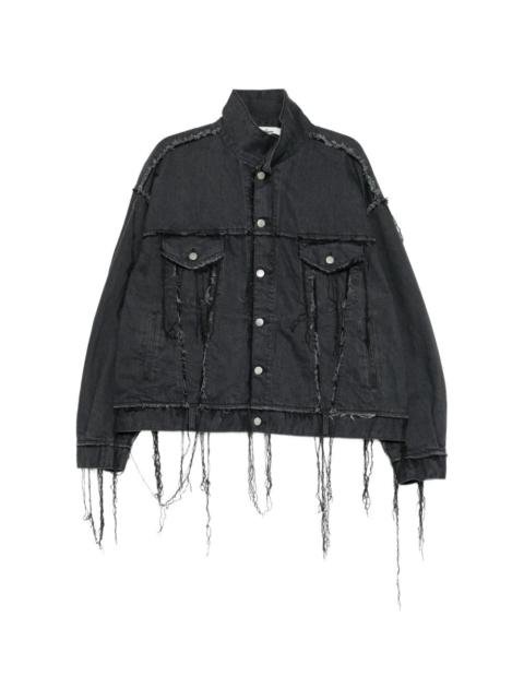 Midorikawa frayed-edge denim jacket