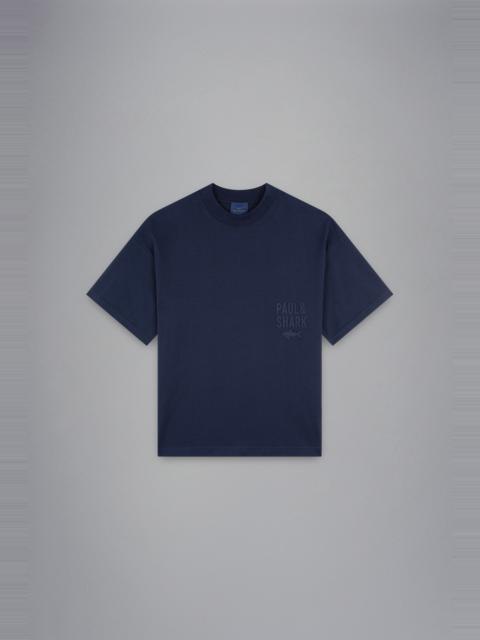 Paul & Shark COTTO T-SHIRT WITH EMBROIDERY