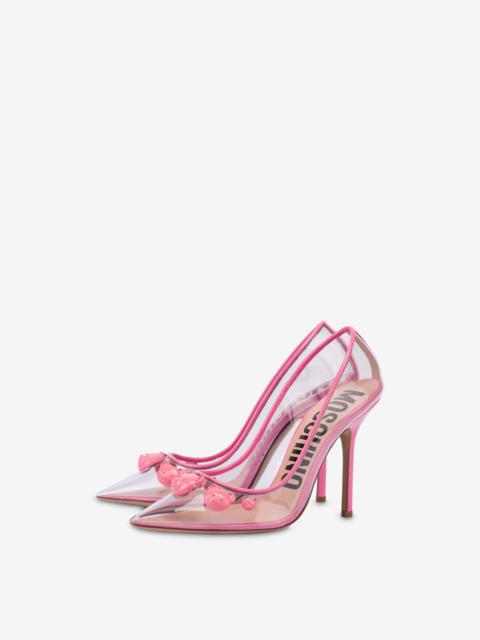 Moschino PVC TEDDY STUDS PUMPS