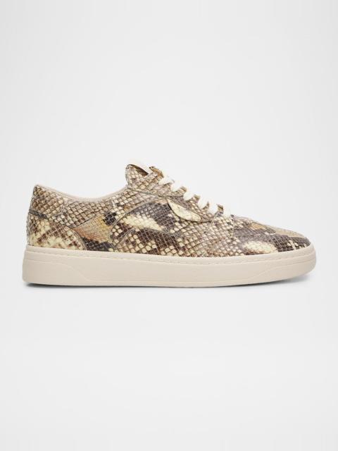 Giuseppe Zanotti Men's GZ94 Snake-Effect Leather Sneakers