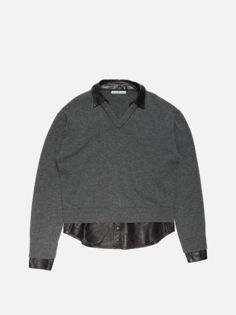 Acne Studios Layered wool jumper - Grey
