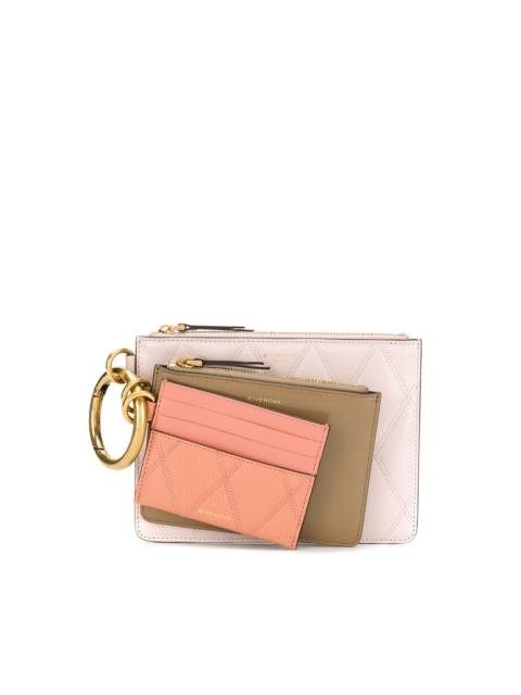 Givenchy quilted pouch trio