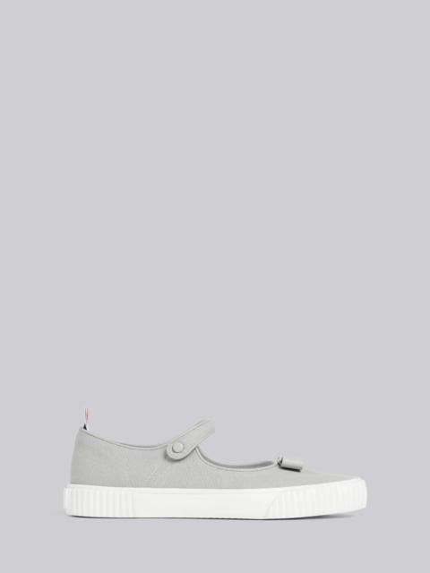 Thom Browne Medium Grey Cotton Canvas Tennis Thom John Trainer