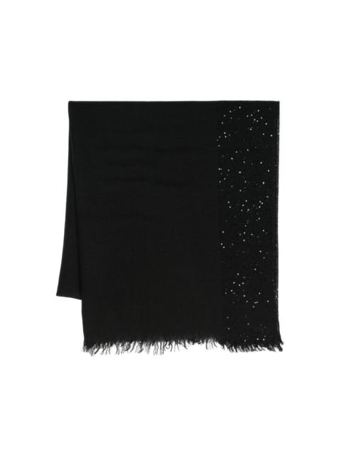 Faliero Sarti sequined fine-knit scarf