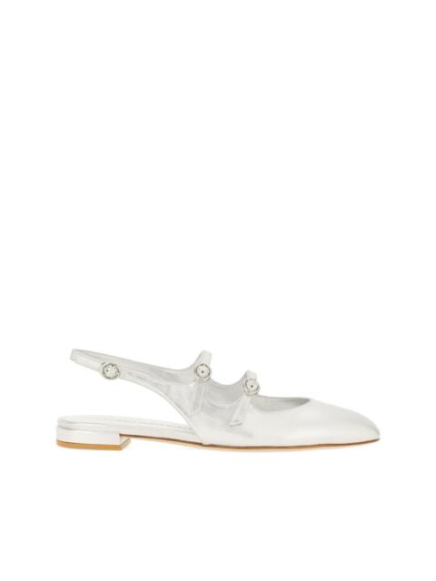Stuart Weitzman buckle strap ballet flats