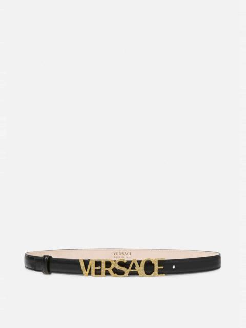 VERSACE Logo Crystal Belt