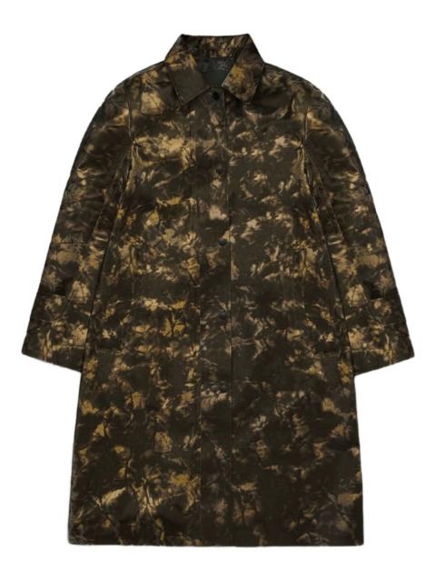 RAINS patterned single-breasted coat