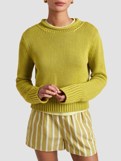 LA LIGNE Women's Solid Mini Marina Sweater - Key Lime