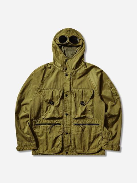 C.P. Company Men's Panama-R Mixed Goggle Jacket Antique Moss