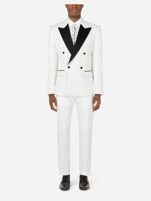 Dolce & Gabbana Double-breasted stretch wool Sicilia-fit tuxedo suit