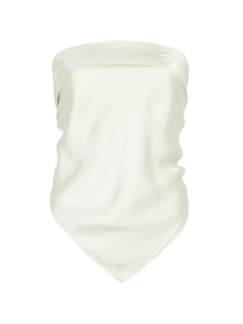 Enza Costa strapless scarf-hem top