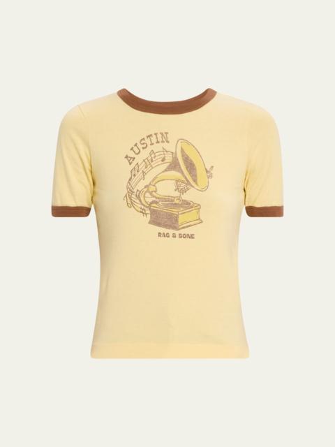 rag & bone Short-Sleeve Austin Ringer Tee