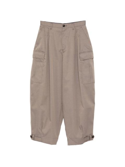 Kolor pleated cargo trousers