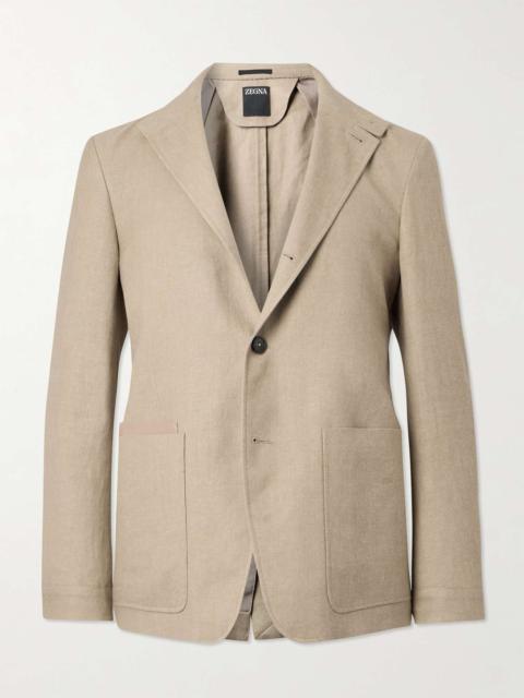 ZEGNA Il Conte Linen and Wool-Blend Jacket