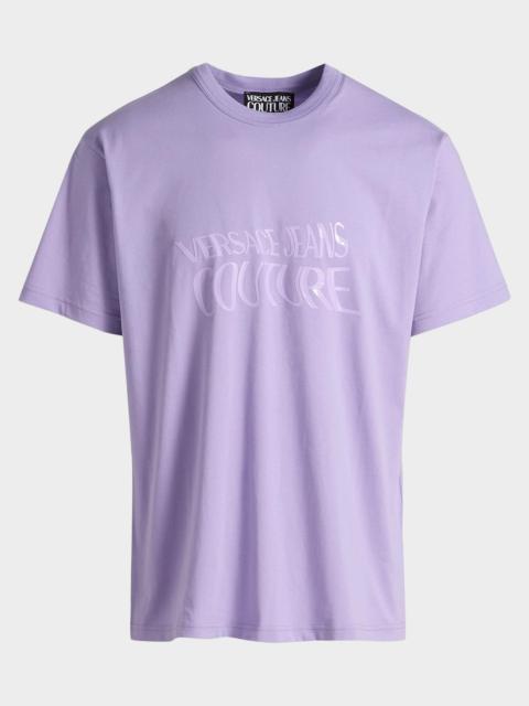 VERSACE Screen-Printed Logo Cotton T-Shirt