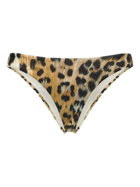 Roberto Cavalli leopard-print biquini button